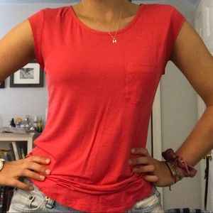 Calvin Klein Cap Sleeve One Pocket Tee Women’s XS